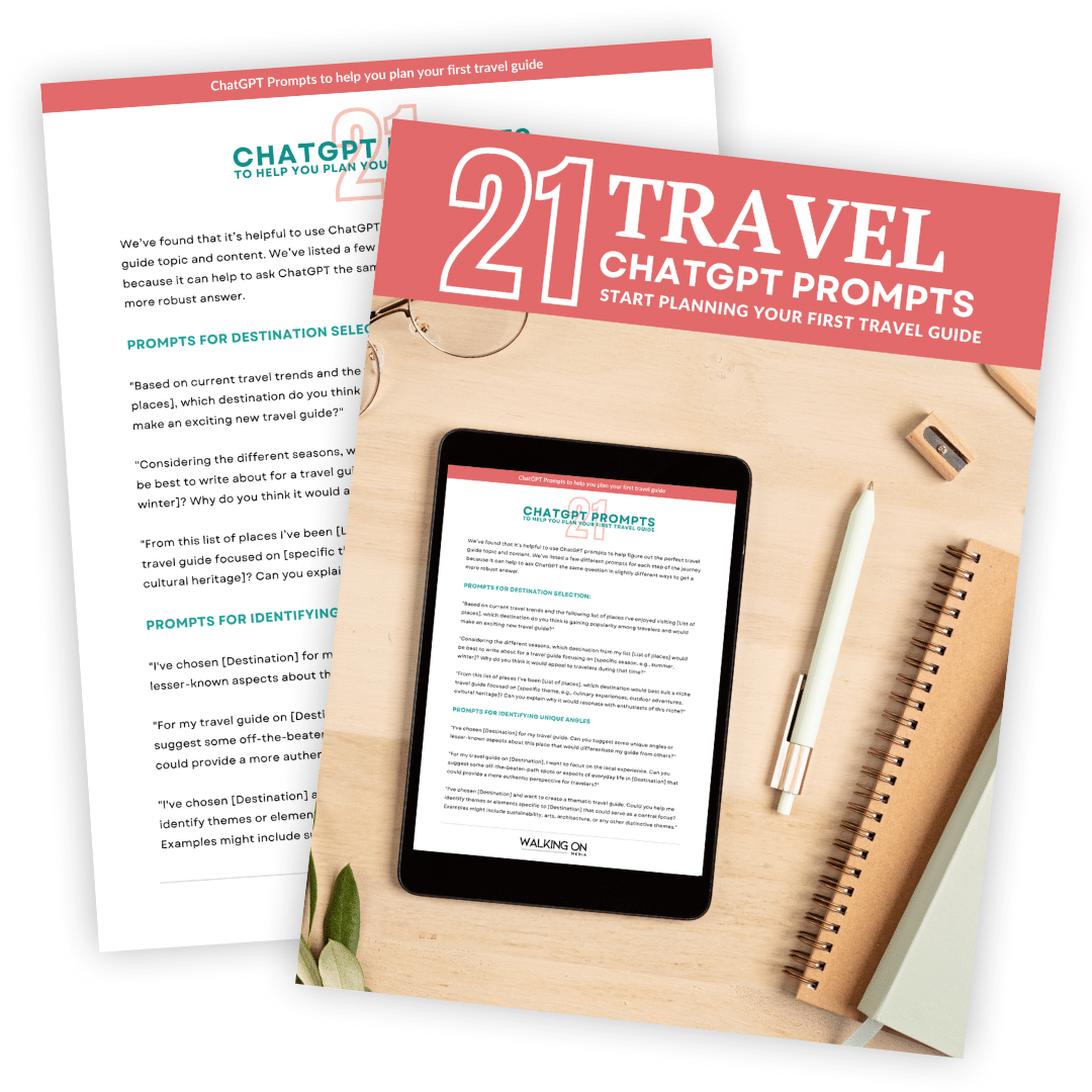 ChatGPT Prompts for Writing a Travel Guidebook